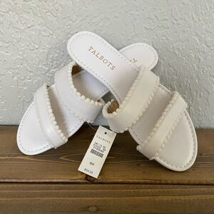 Talbots Elegant White Sandals